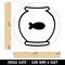 Fish Bowl Self-Inking Rubber Stamp for Stamping Crafting Planners